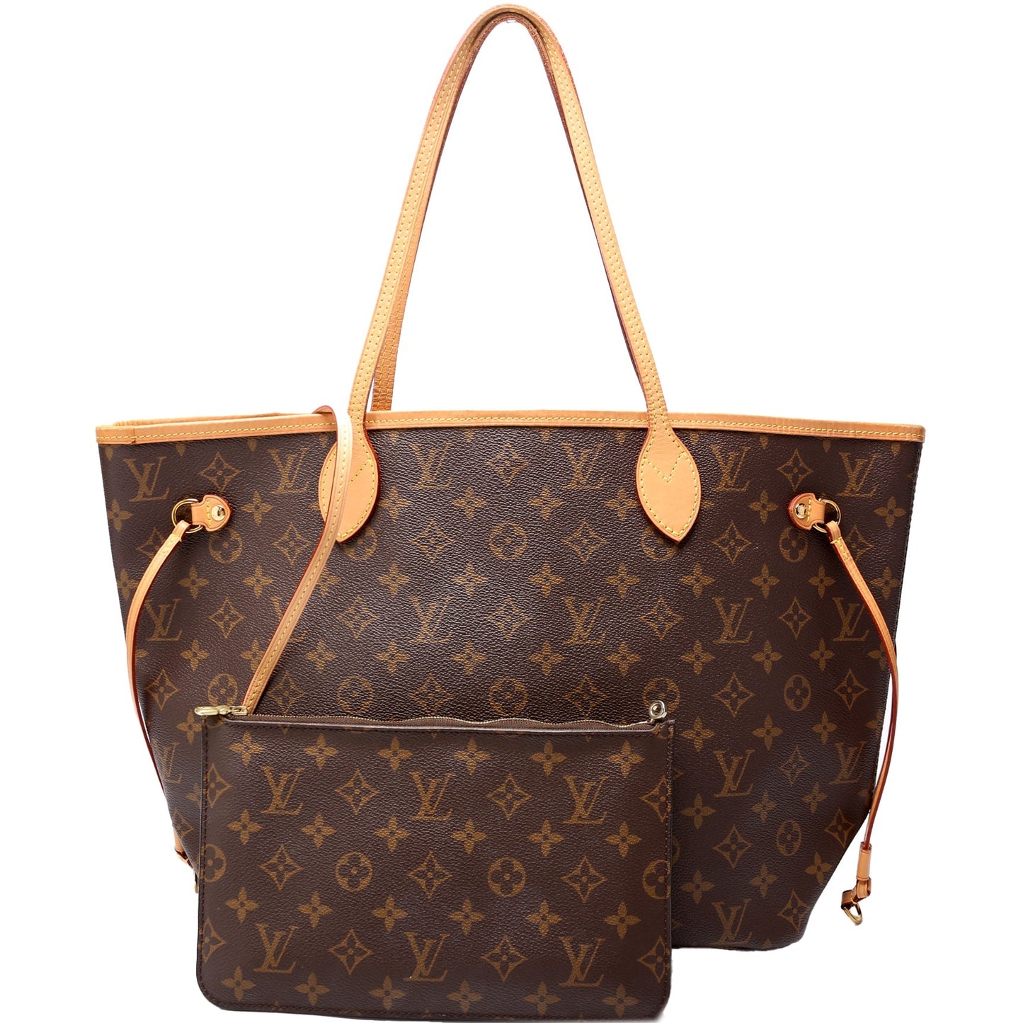 Louis Vuitton Neverfull With Wallet MM Monogram