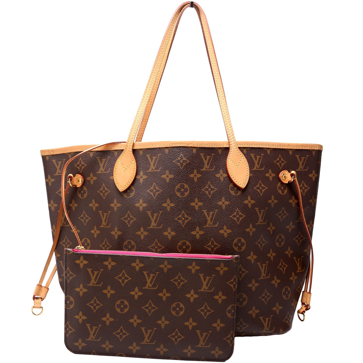 Louis Vuitton Neverfull With Wallet MM Monogram