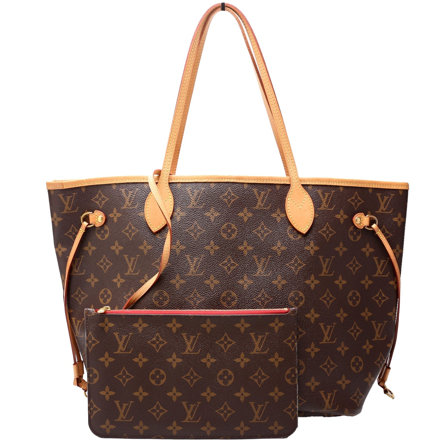 Louis Vuitton Neverfull With Wallet MM Monogram