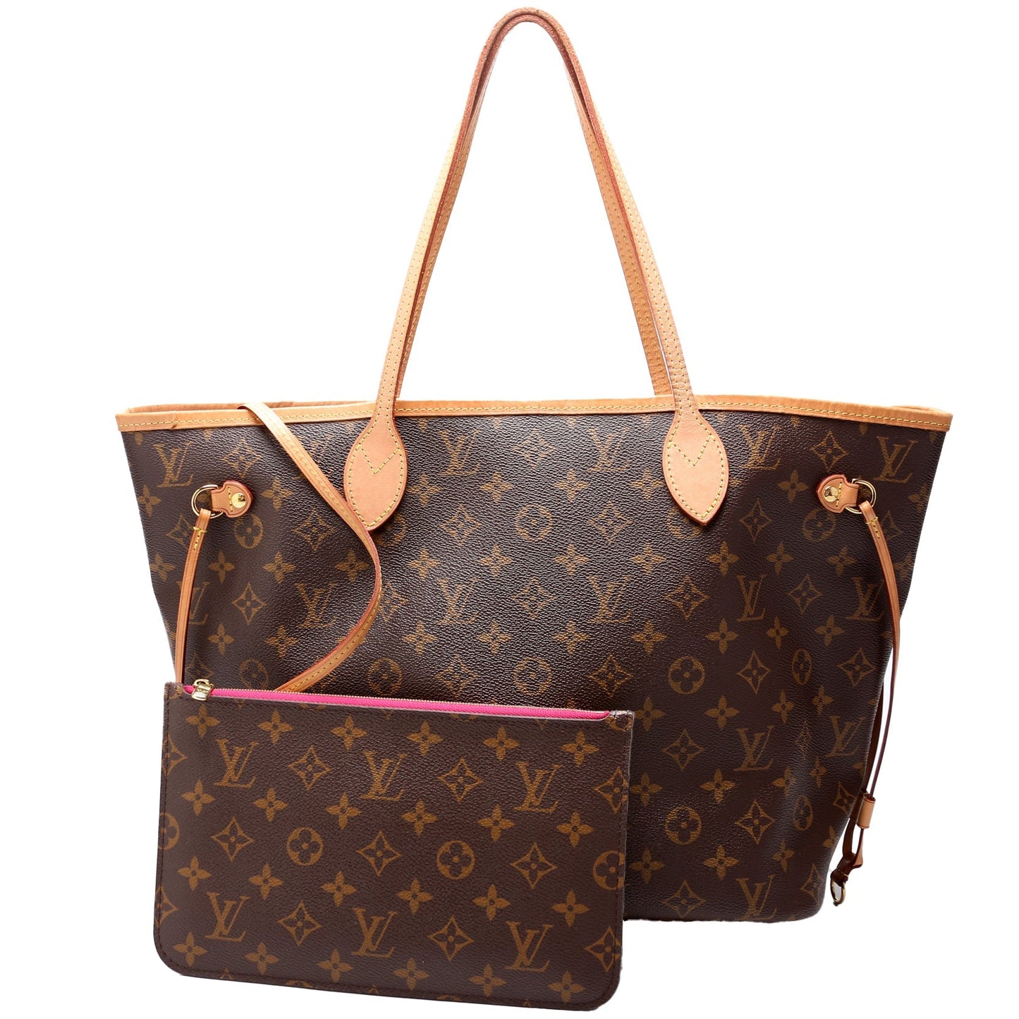 Louis Vuitton Neverfull With Wallet MM Monogram