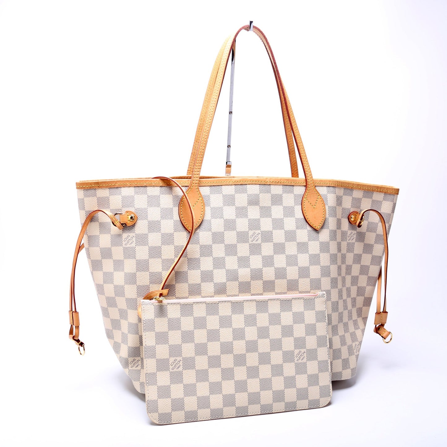 Louis Vuitton Neverfull With Wallet MM Damier Azur