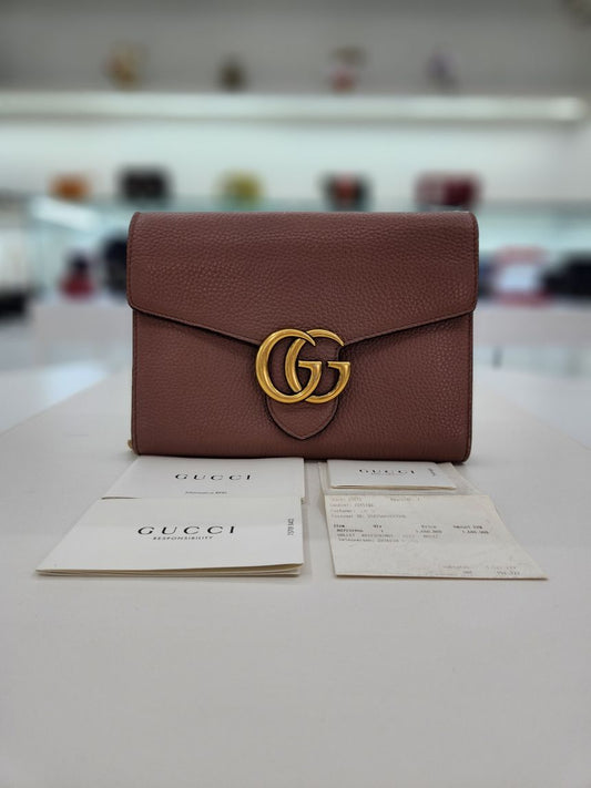 Gucci Chain Leather Crossbody