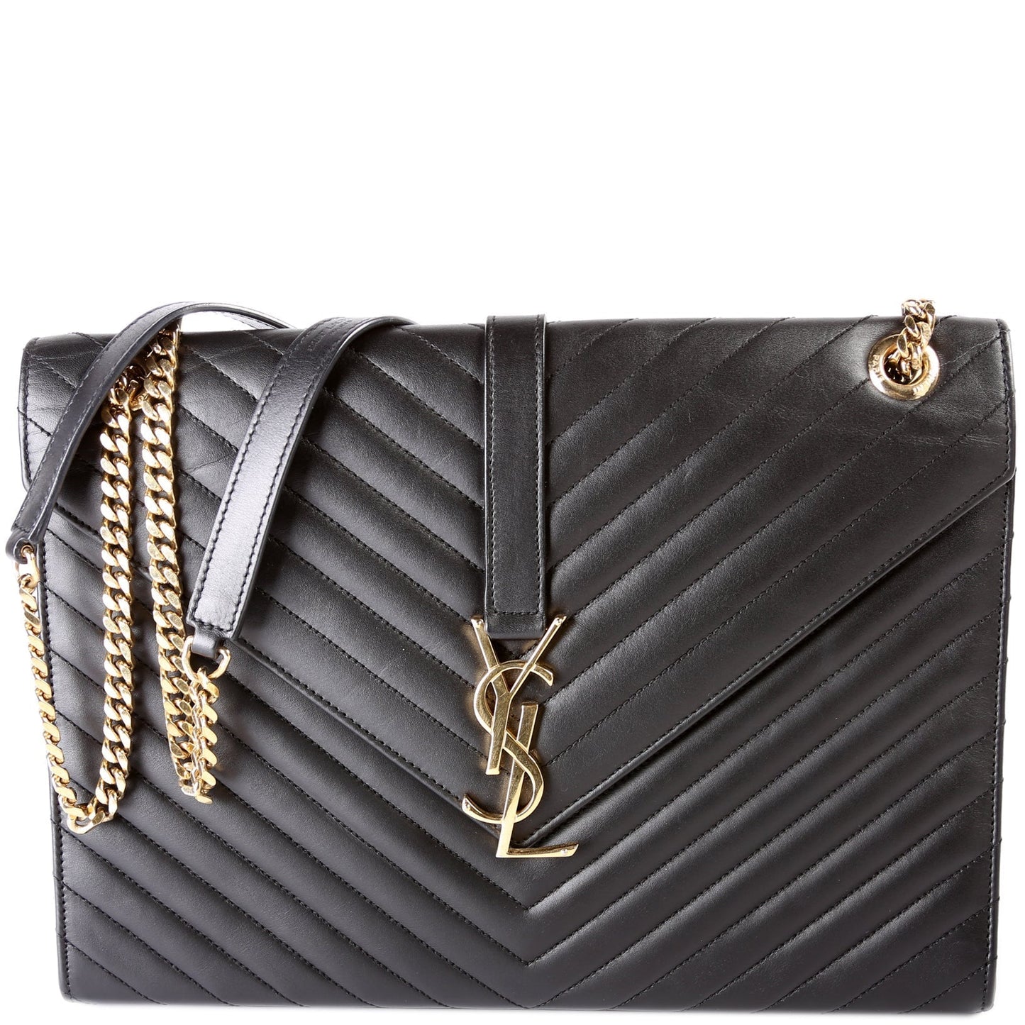 Saint Laurent Envelope Large Chevron 342023/600166/354118 Bag