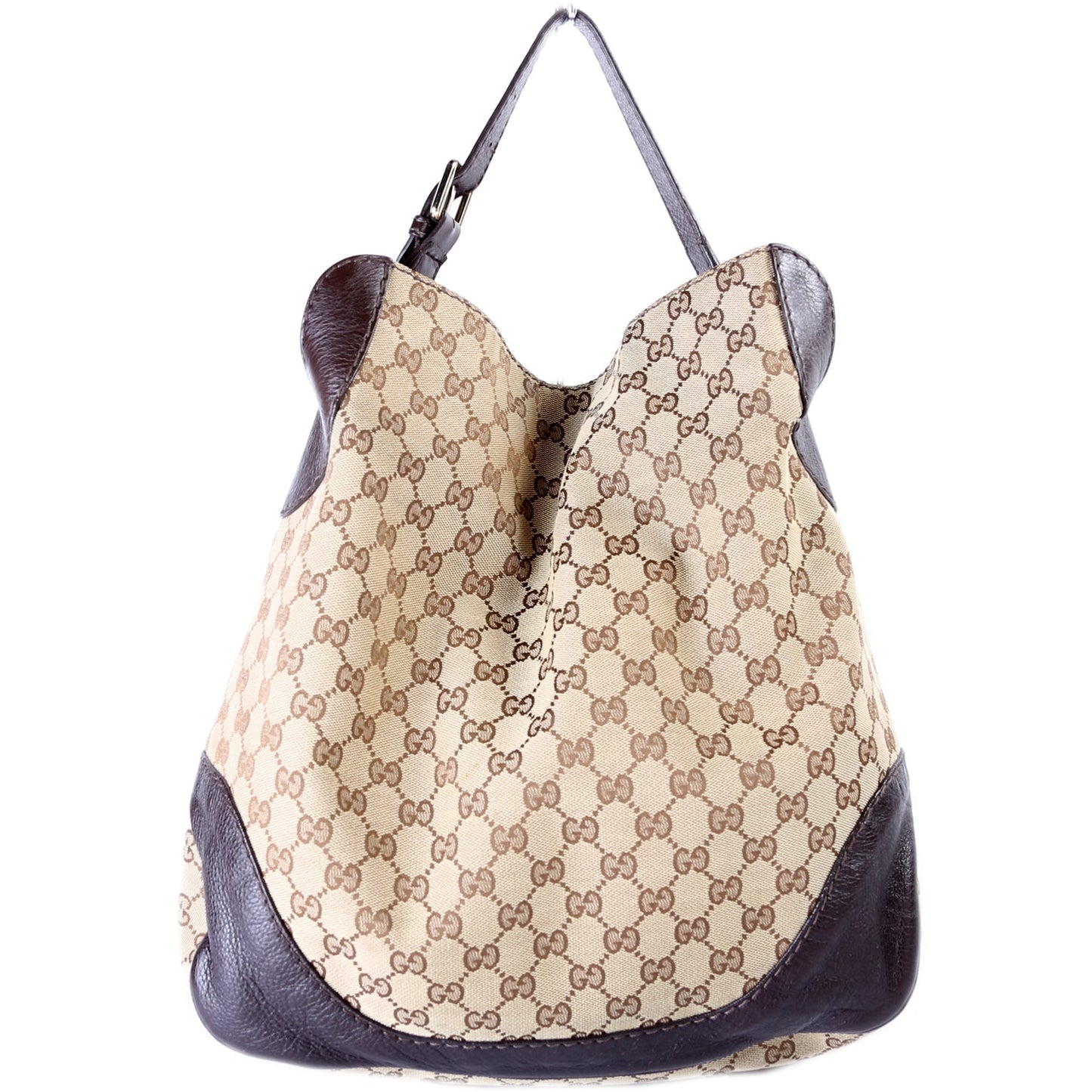 Gucci 203506 GG Canvas Charlotte Medium Hobo Bag