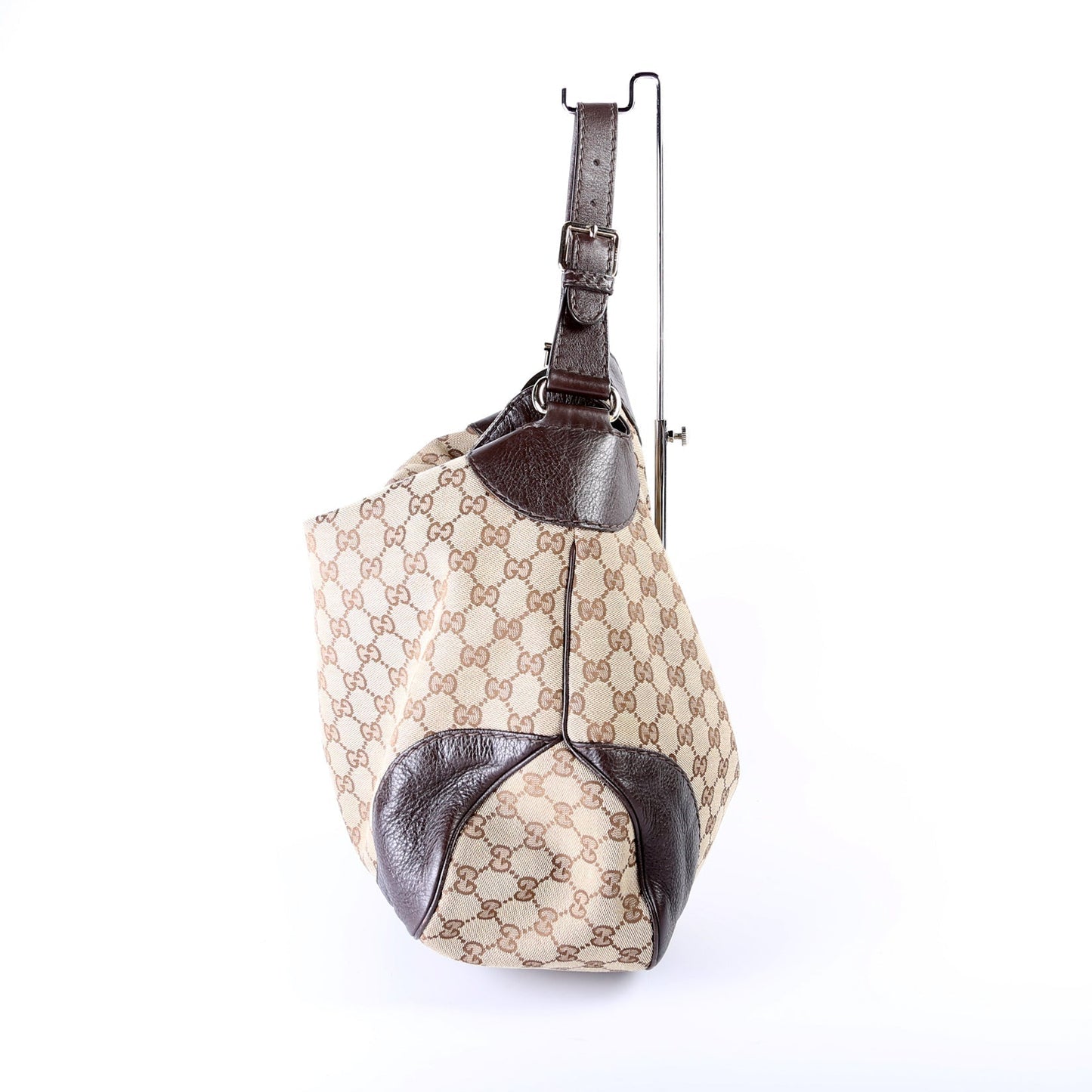 Gucci 203506 GG Canvas Charlotte Medium Hobo Bag