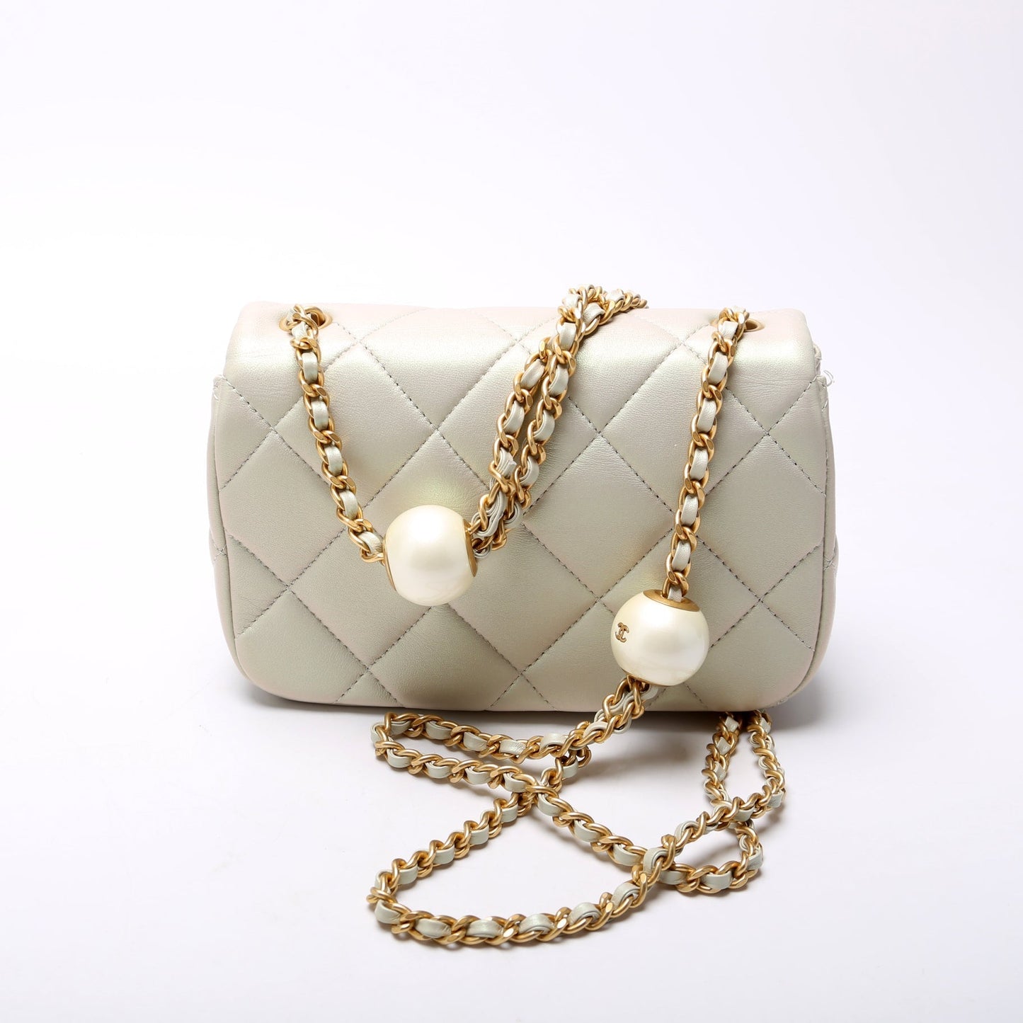 Chanel Pearly Mini Flap Lambskin RFID Bag