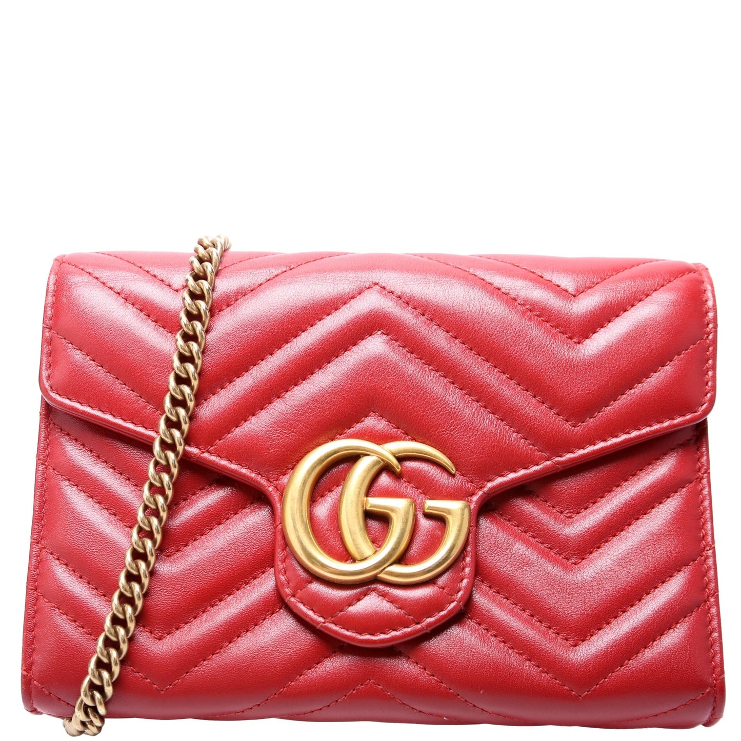 Gucci 474575 Marmont Chain Wallet Bag