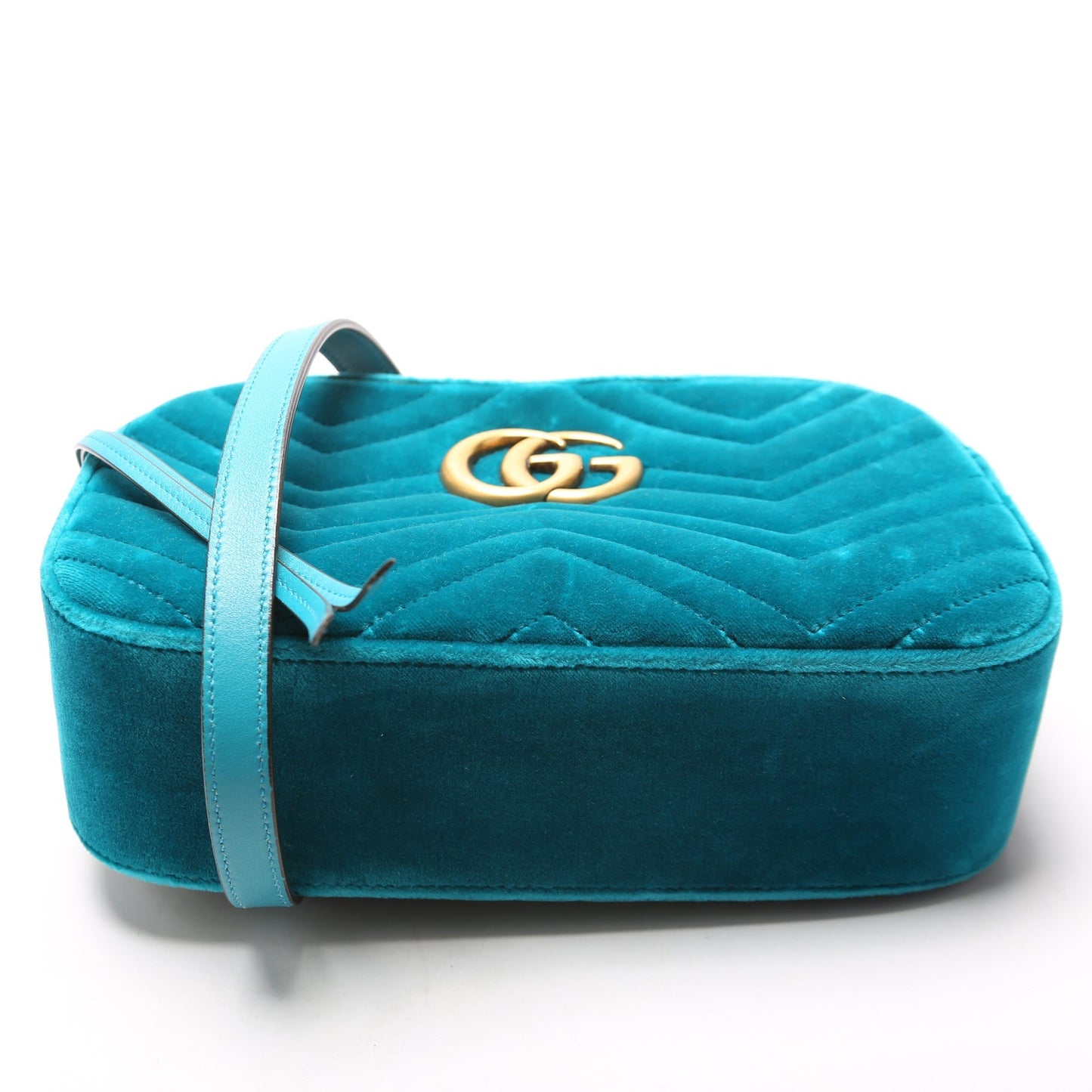 Gucci 447632 Marmont Small Velvet Camera Bag