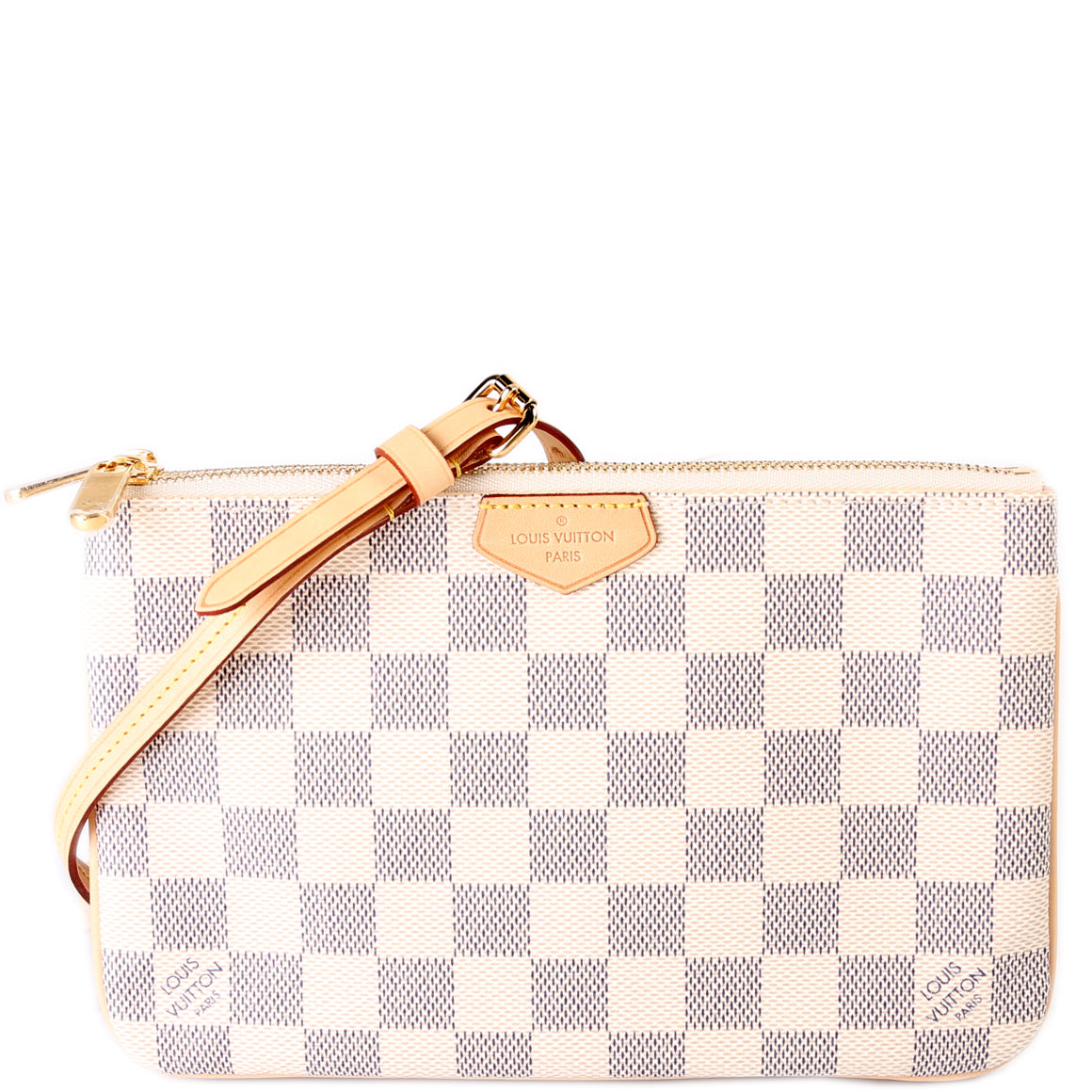 Louis Vuitton Double Zip Pochette Damier Azur