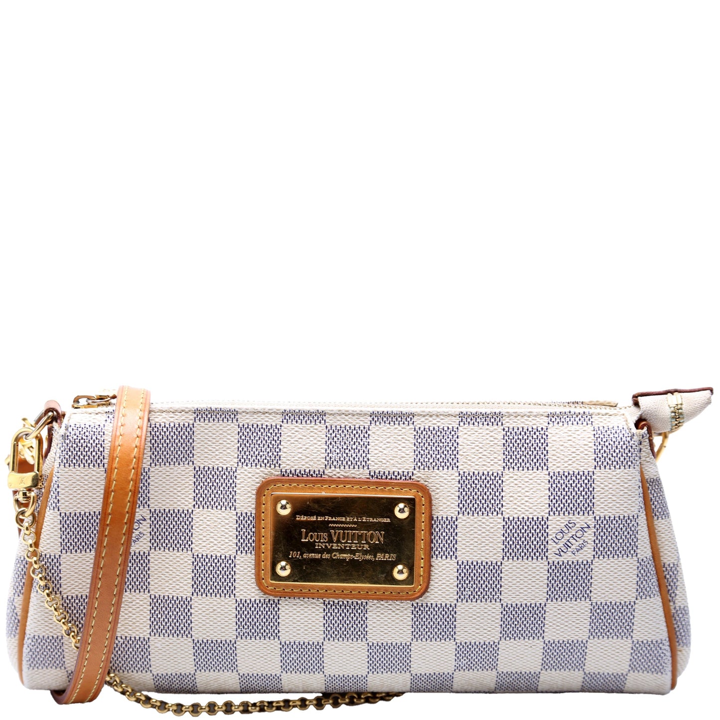 Louis Vuitton Eva Clutch Damier Azur