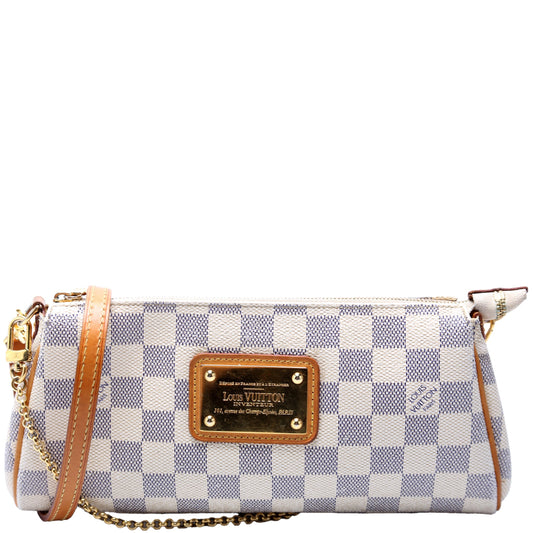 Louis Vuitton Eva Clutch Damier Azur
