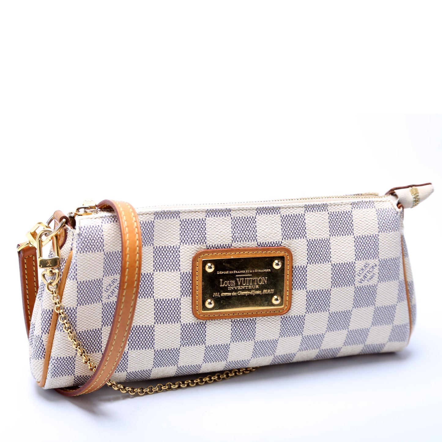 Louis Vuitton Eva Clutch Damier Azur