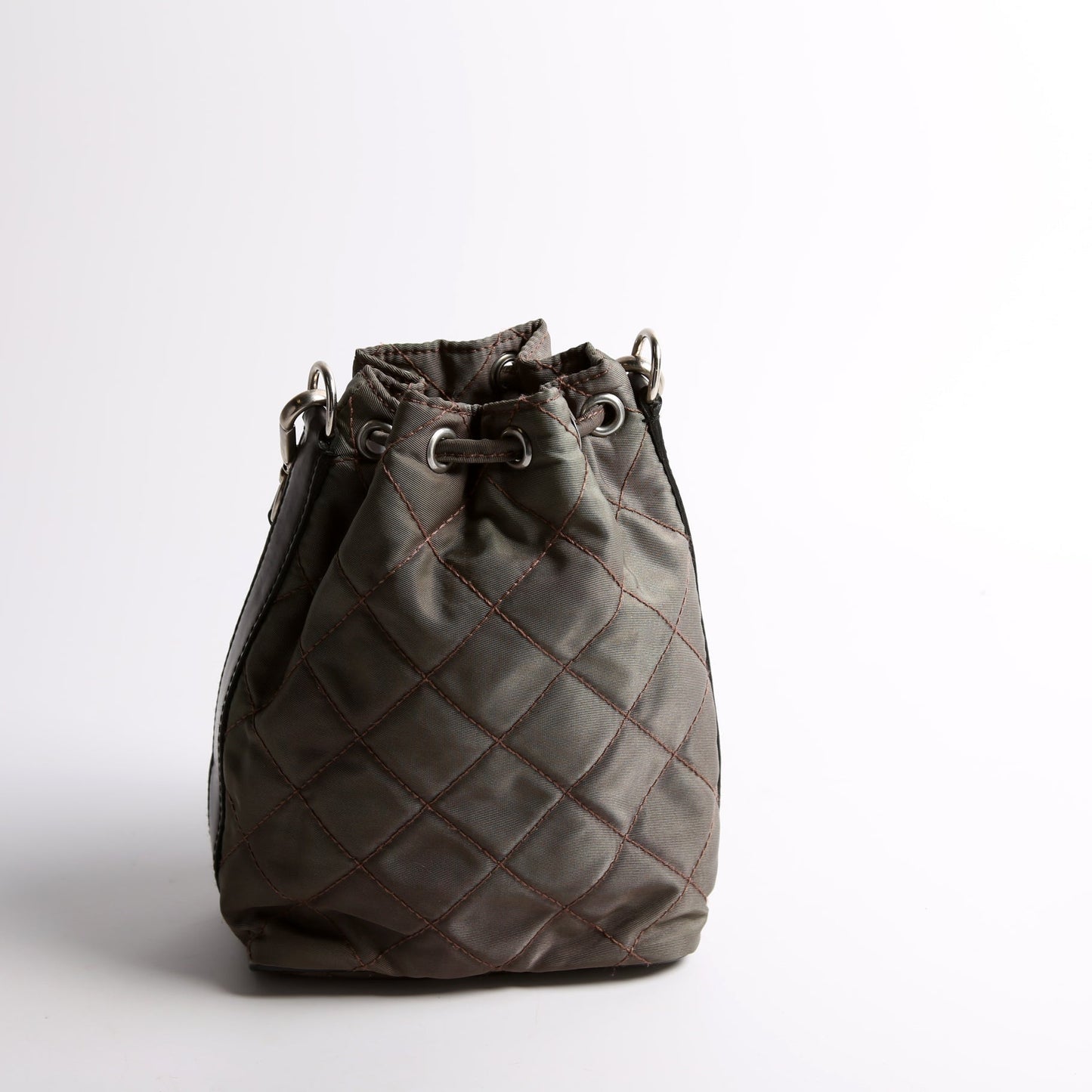 Prada Quilted Nylon Mini Bucket Bag