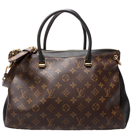 Louis Vuitton Pallas Tote Monogram Canvas Side