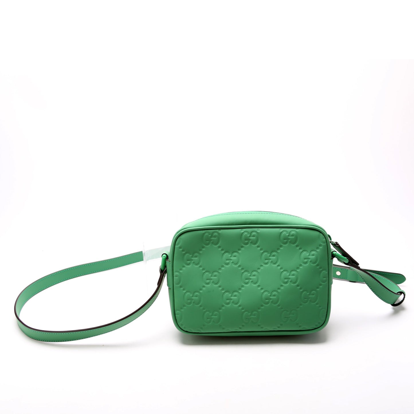Gucci 771321 GG Rubber Effect Leather Small Crossbody Bag