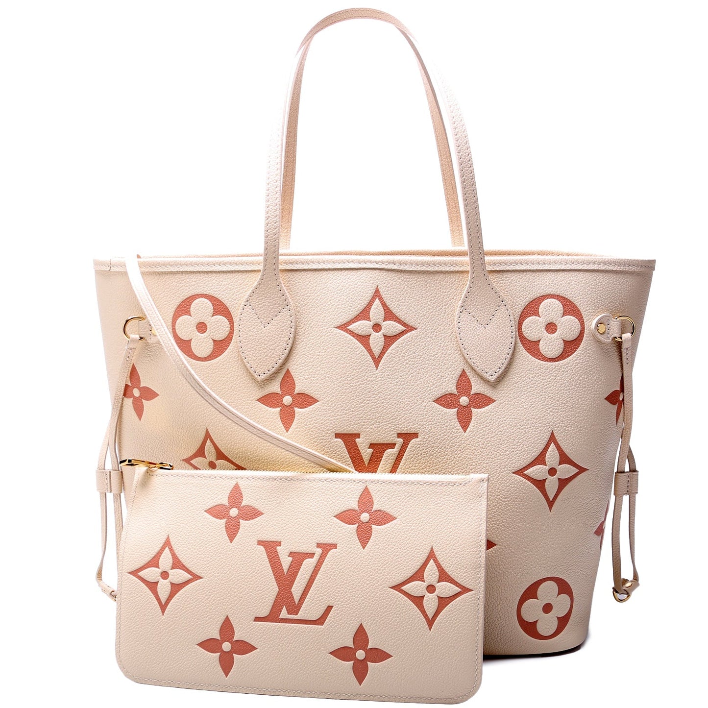 Louis Vuitton Neverfull with Wallet MM Bicolor Empreinte