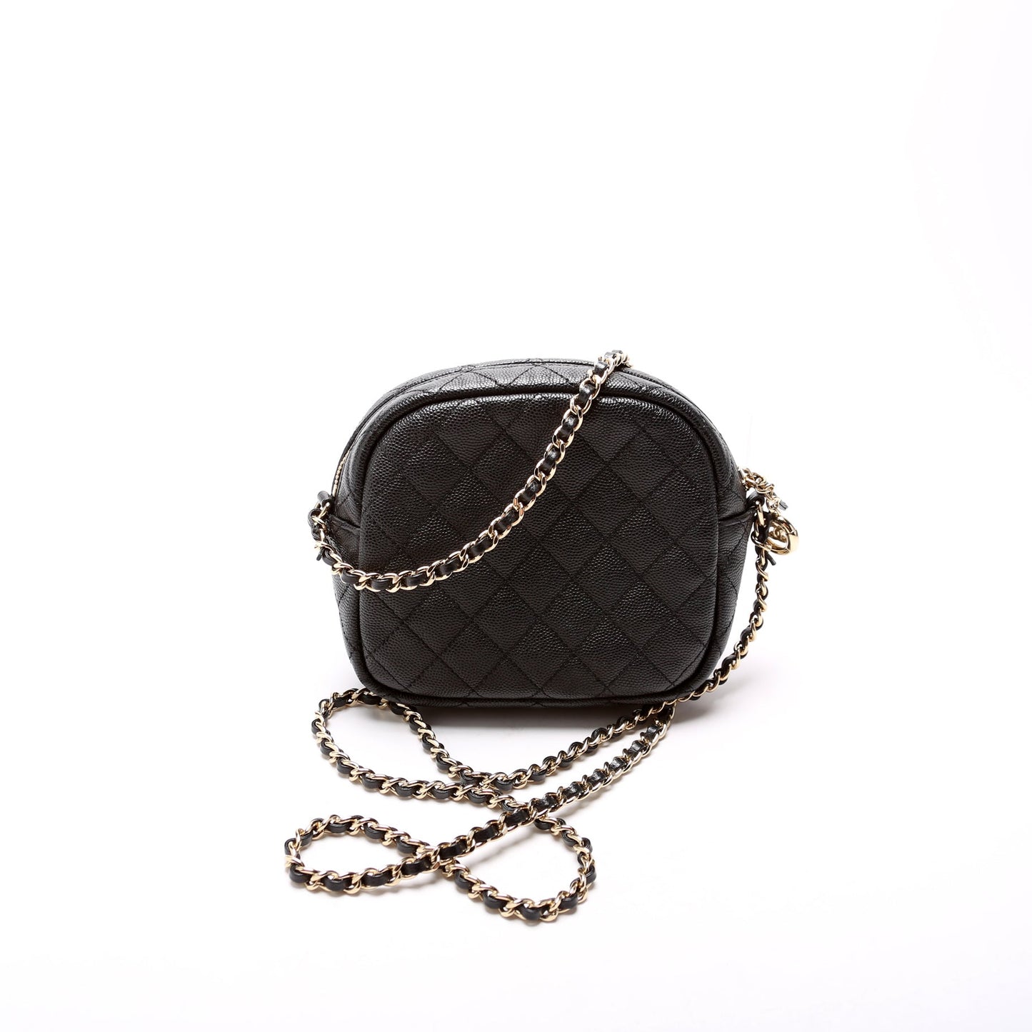 Chanel CC Day Camera Case Quilted Caviar 27M Bag