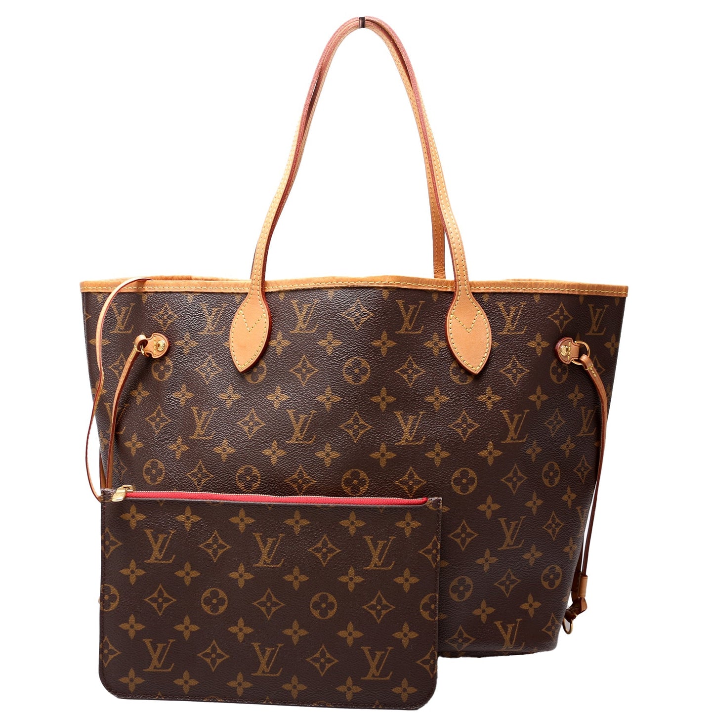Louis Vuitton Neverfull With Wallet MM Monogram