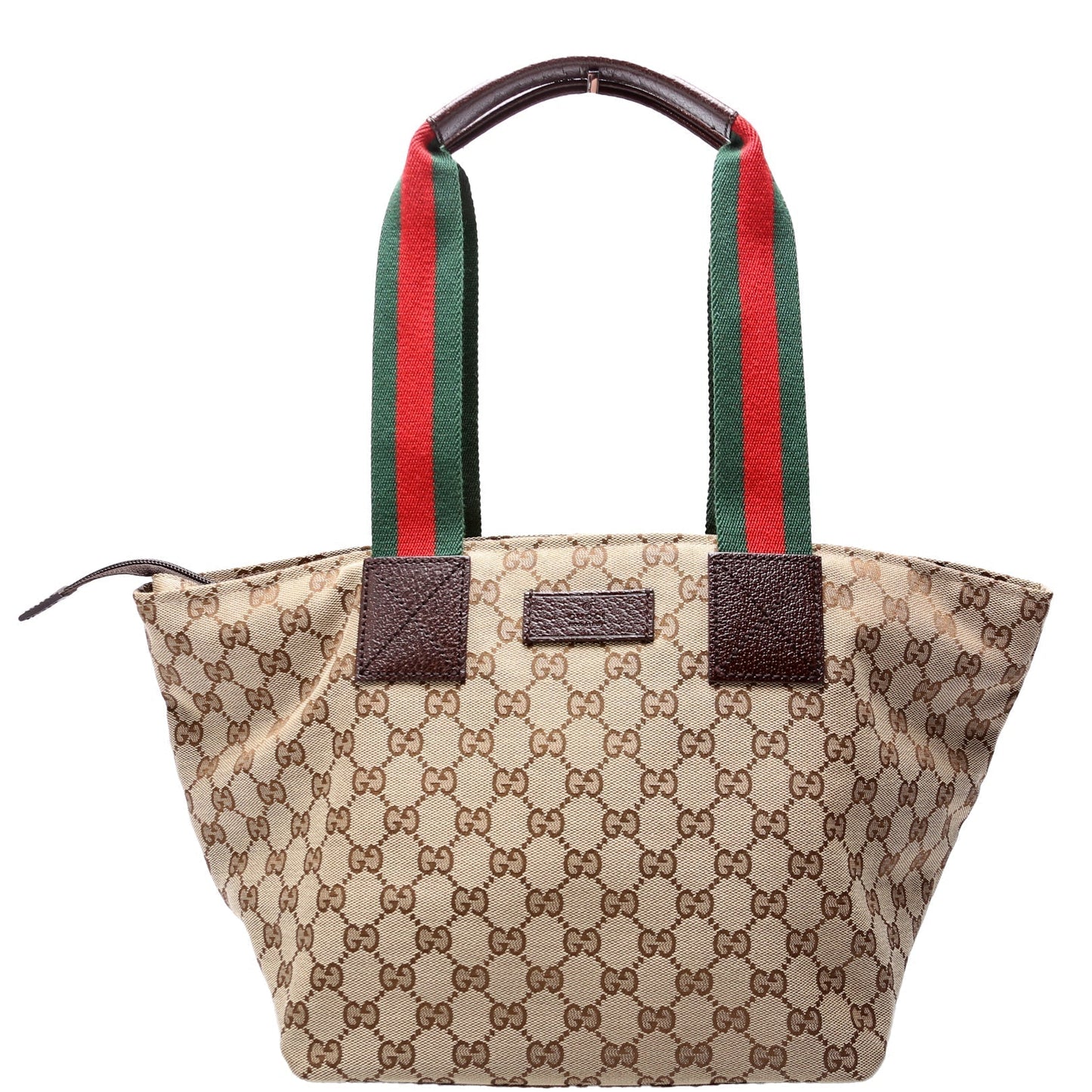 Gucci 131230 GG Canvas Web Bucket Tote Bag