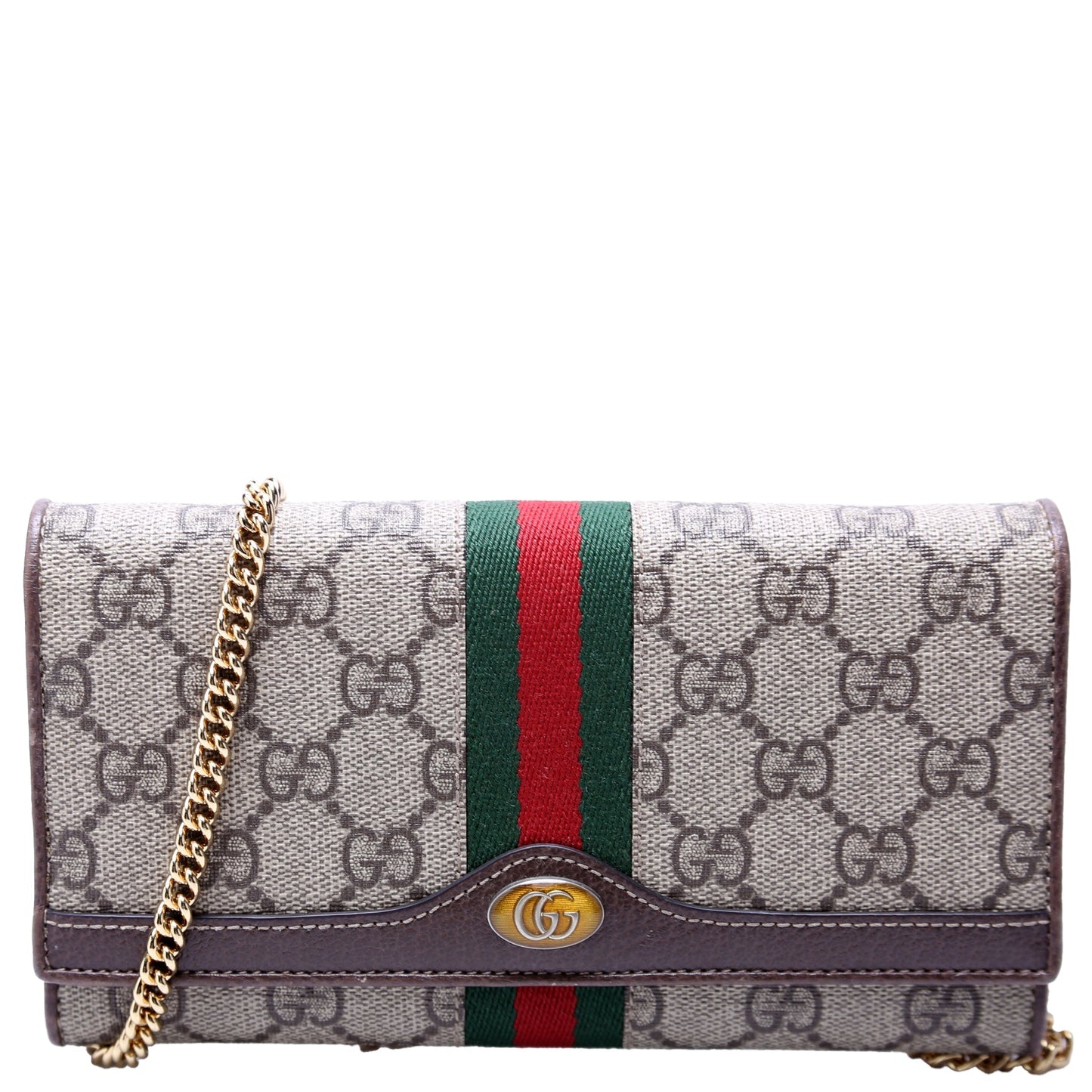 Gucci 546592 Ophidia GG Supreme Chain Wallet Bag