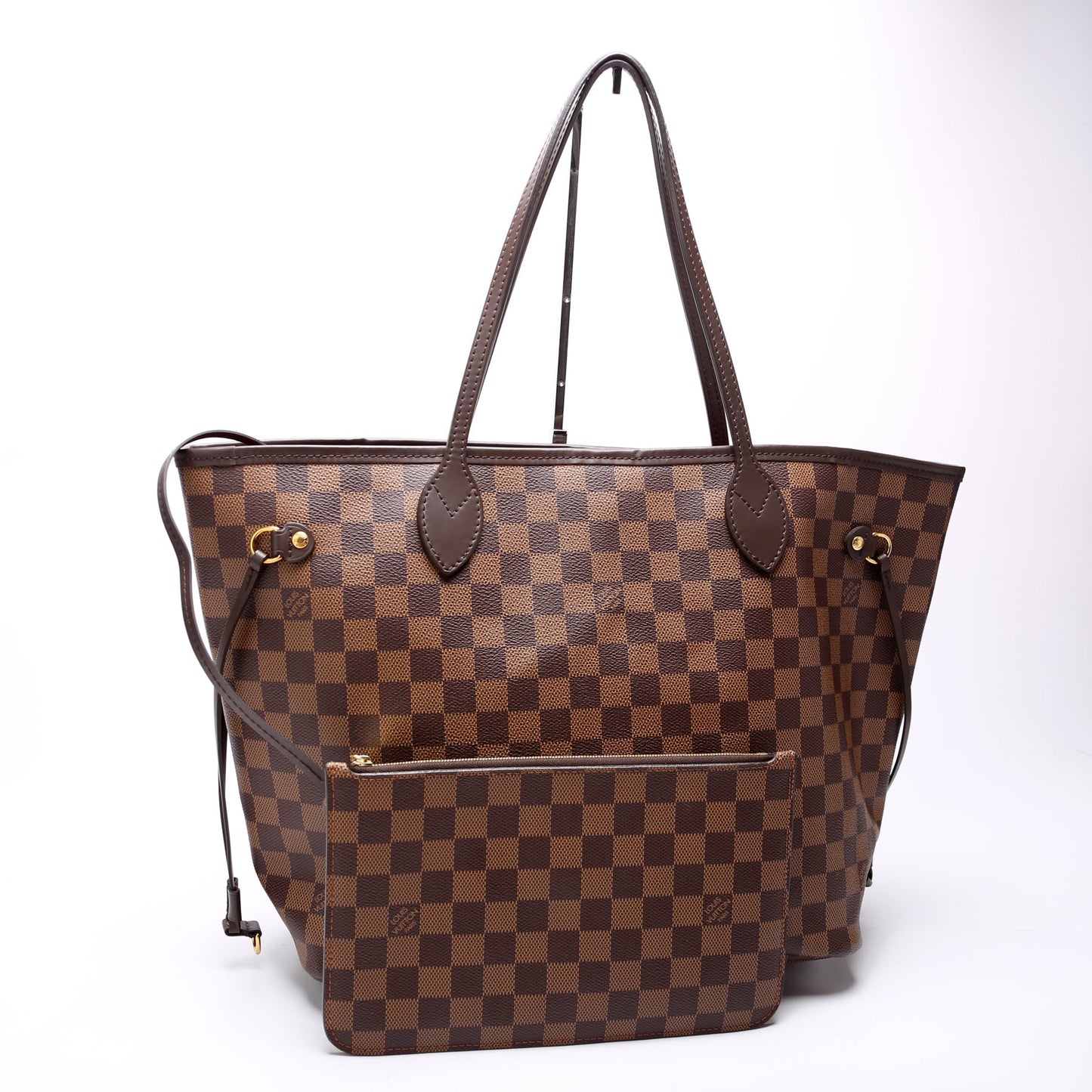 Louis Vuitton Neverfull MM w/Wallet Damier Ebene