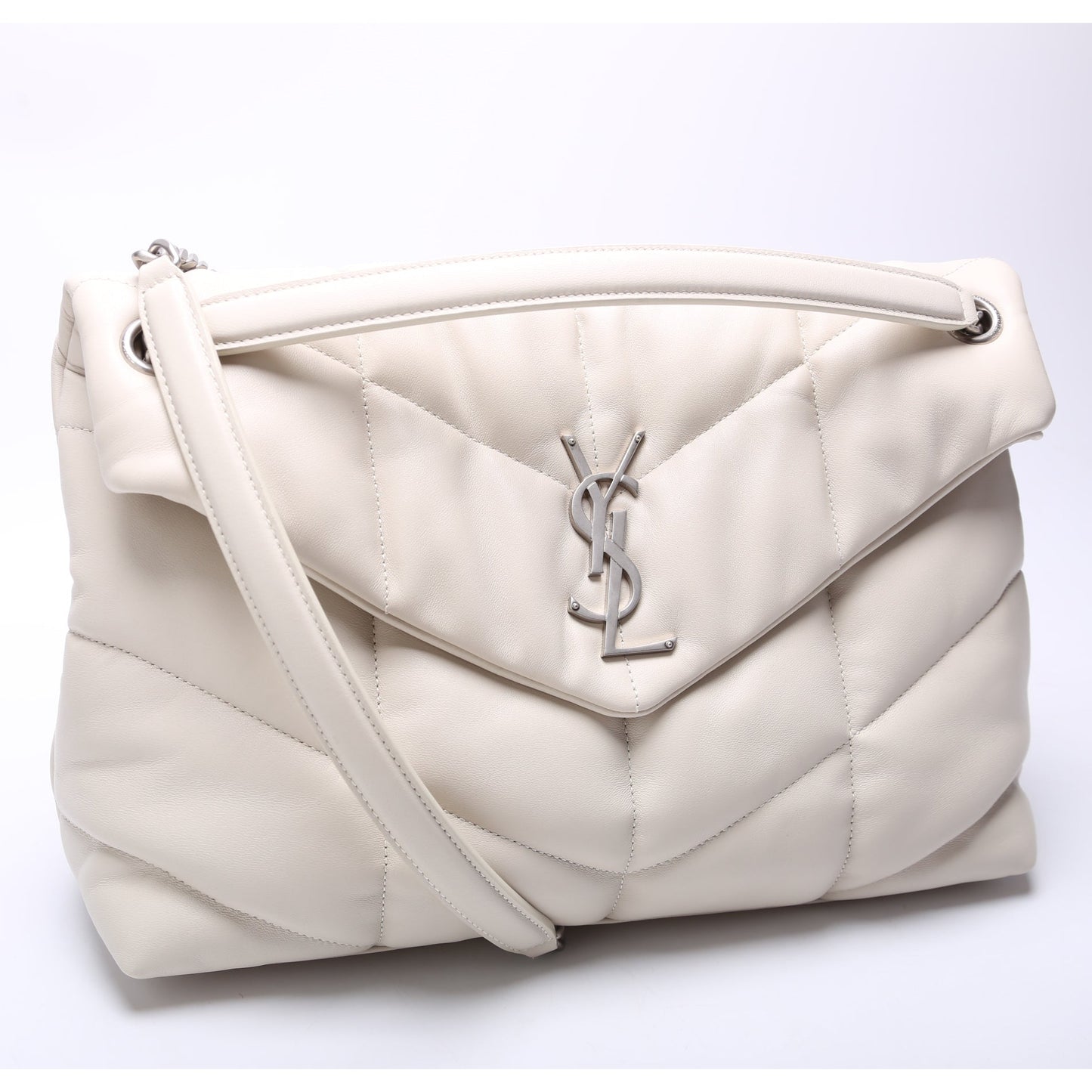 Saint Laurent Puffer Quilted Medium Lambskin 577475 Bag