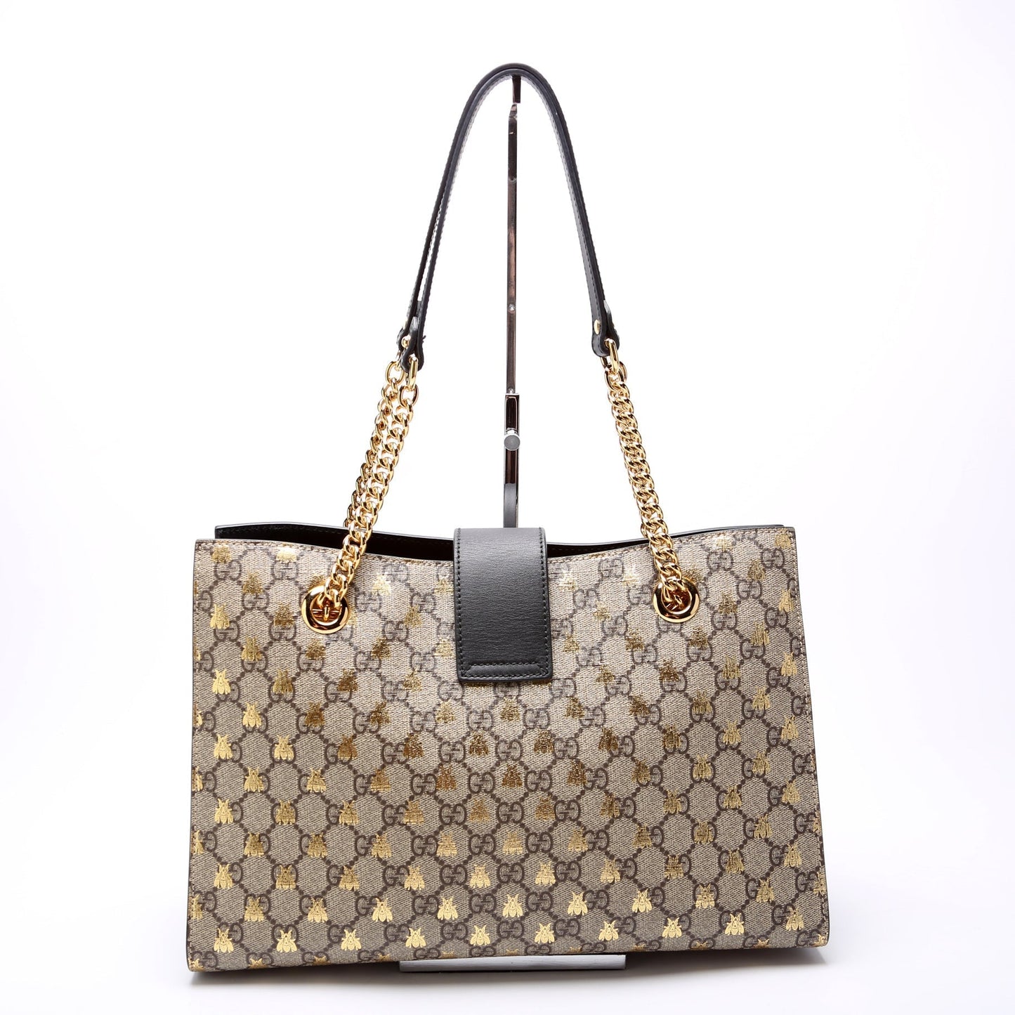 Gucci 479197 Padlock GG Bees Shoulder Medium Bag