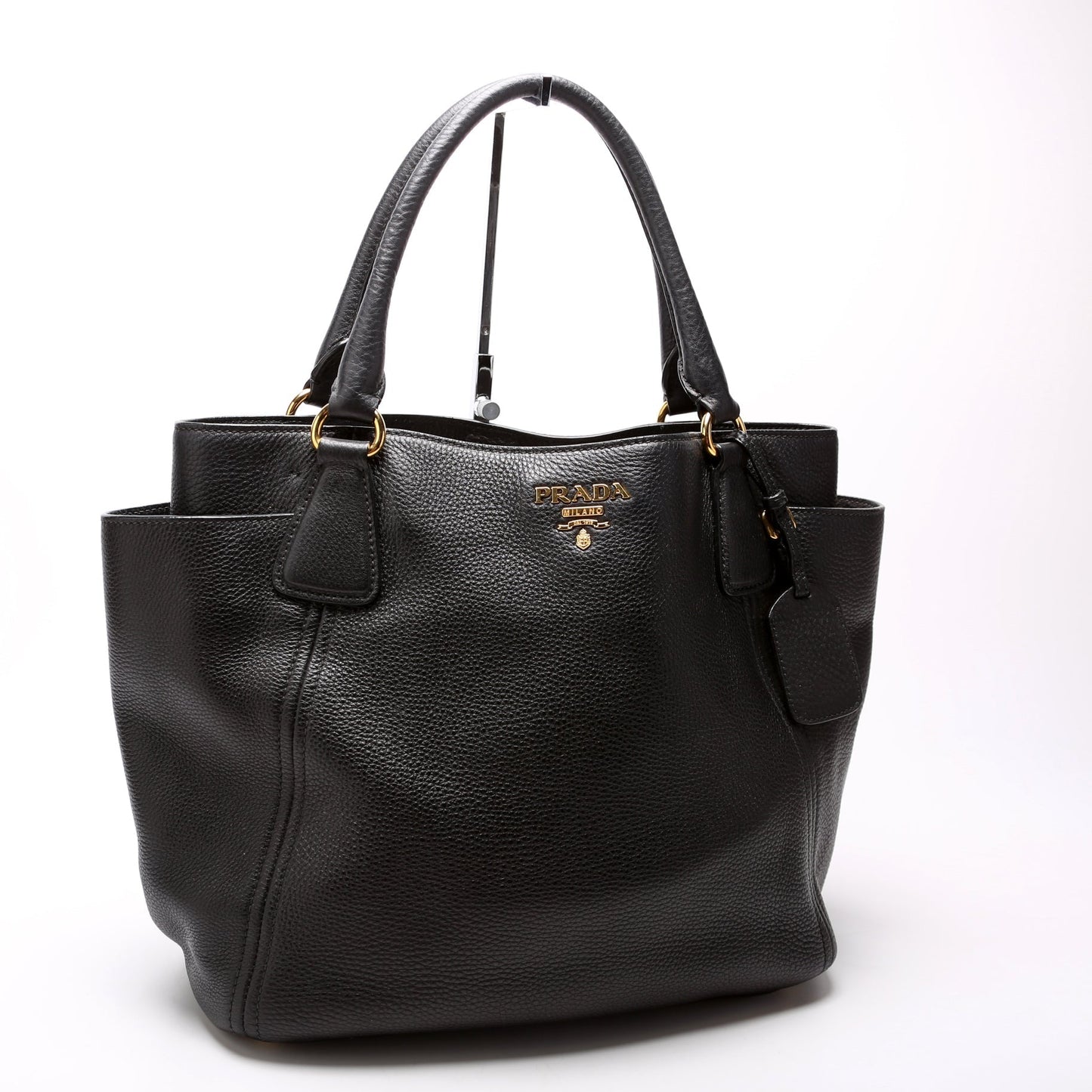 Prada Vitello Daino Side Pocket Tote Bag