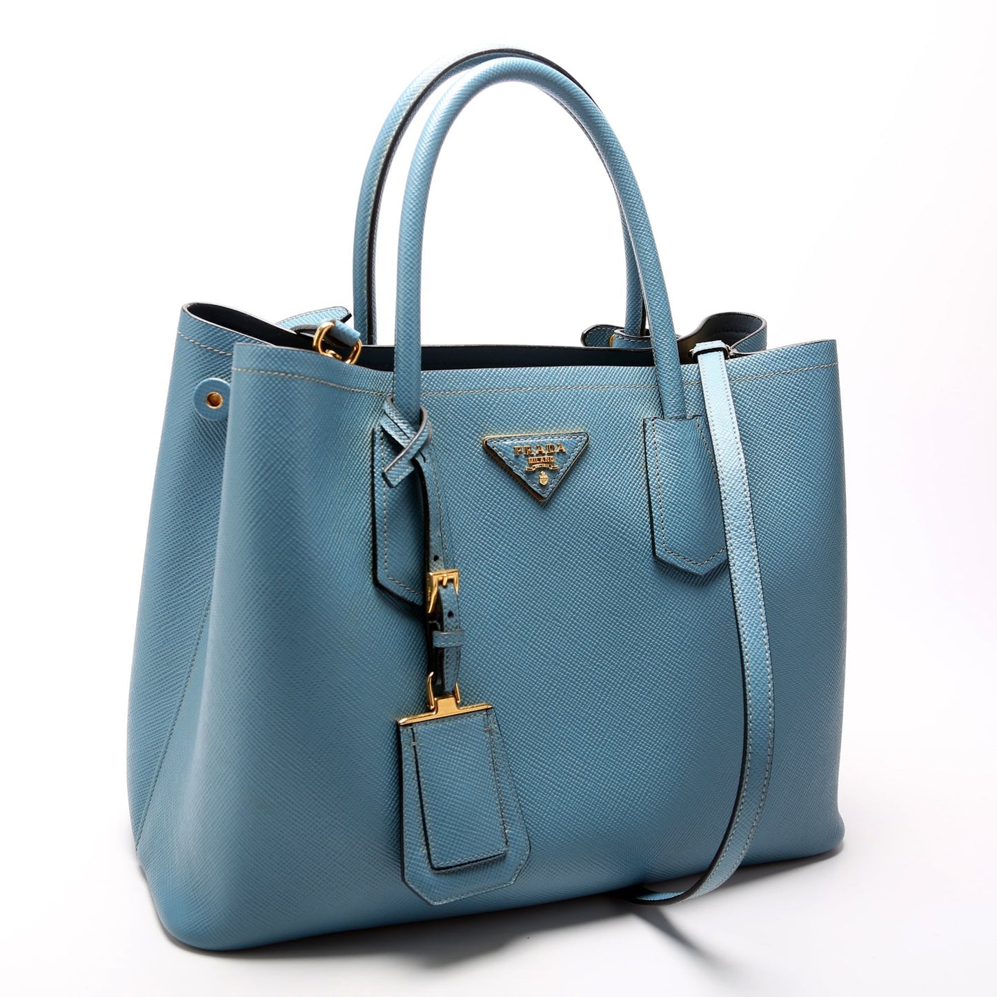Prada Saffiano Cuir Double Medium Bag