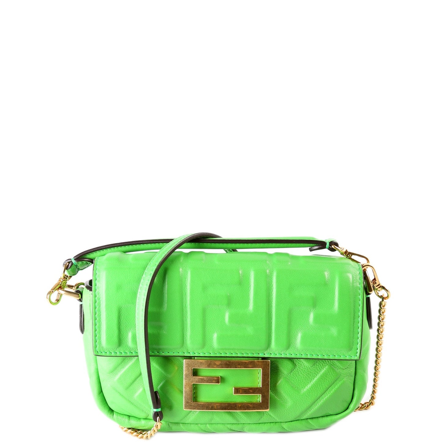 Fendi 8BS017 FF 1974 Leather Miniuette Bag