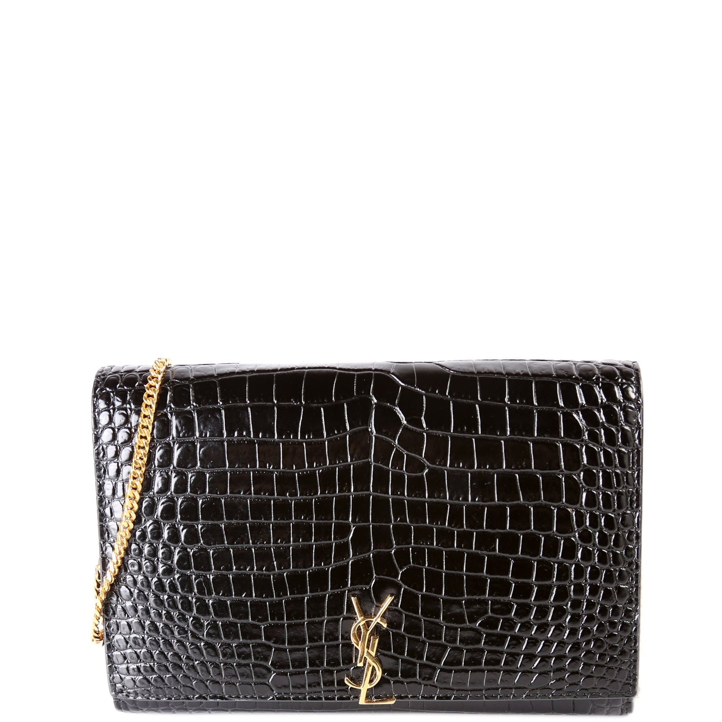 Saint Laurent Cassandre WOC Croc Embossed 669921 Bag