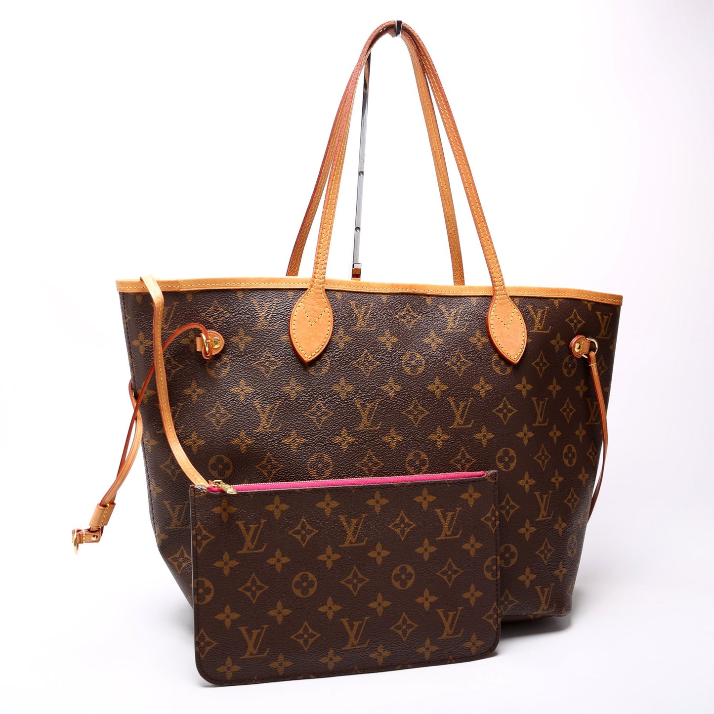 Louis Vuitton Neverfull W/Wallet MM Monogram