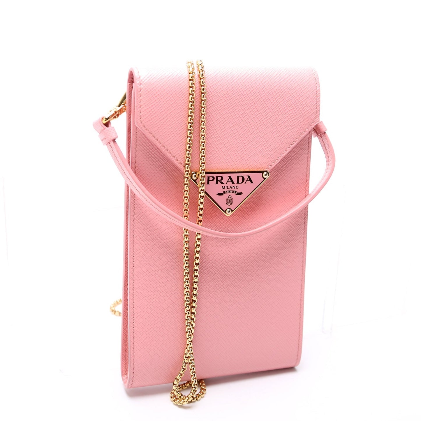 Prada Saffiano Triangle Logo Mini 1BP050 Bag