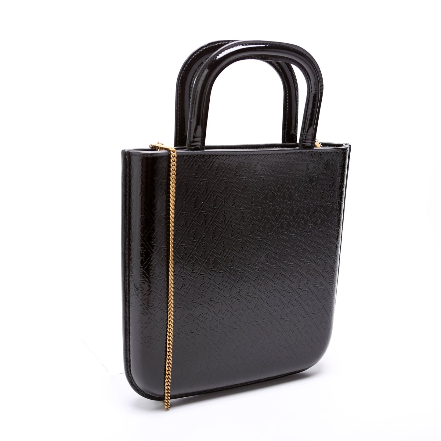 Saint Laurent All Over Logo Embossed Mini Shopping 715201 Bag