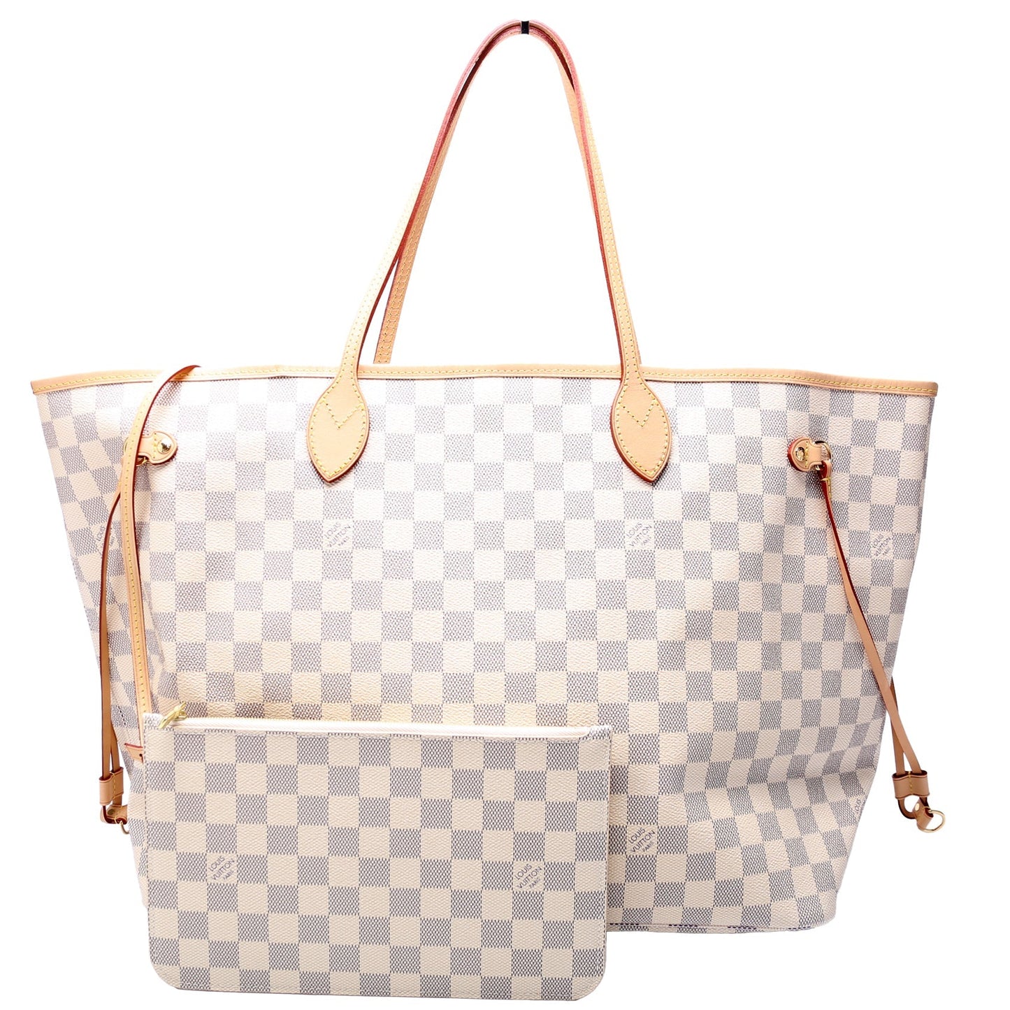 Louis Vuitton Neverfull W/Wallet GM Damier Azur