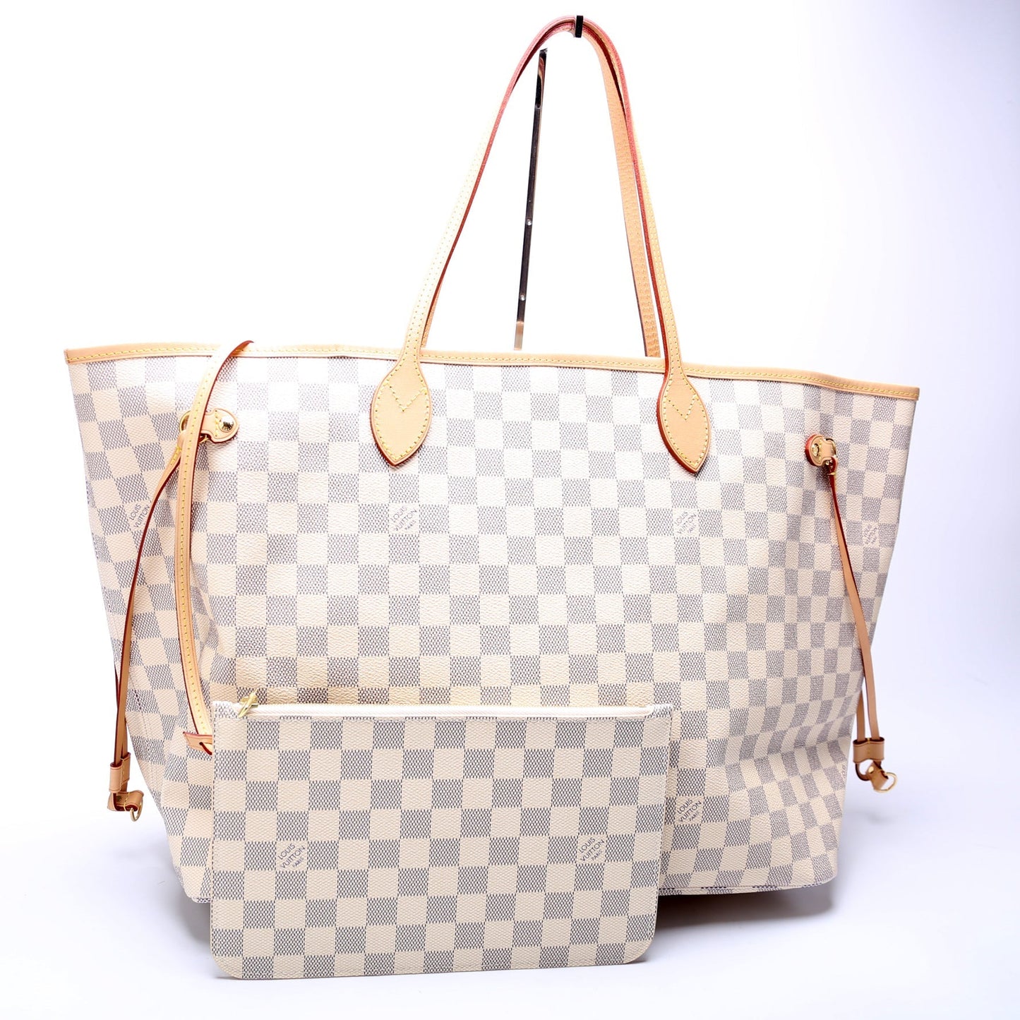 Louis Vuitton Neverfull W/Wallet GM Damier Azur