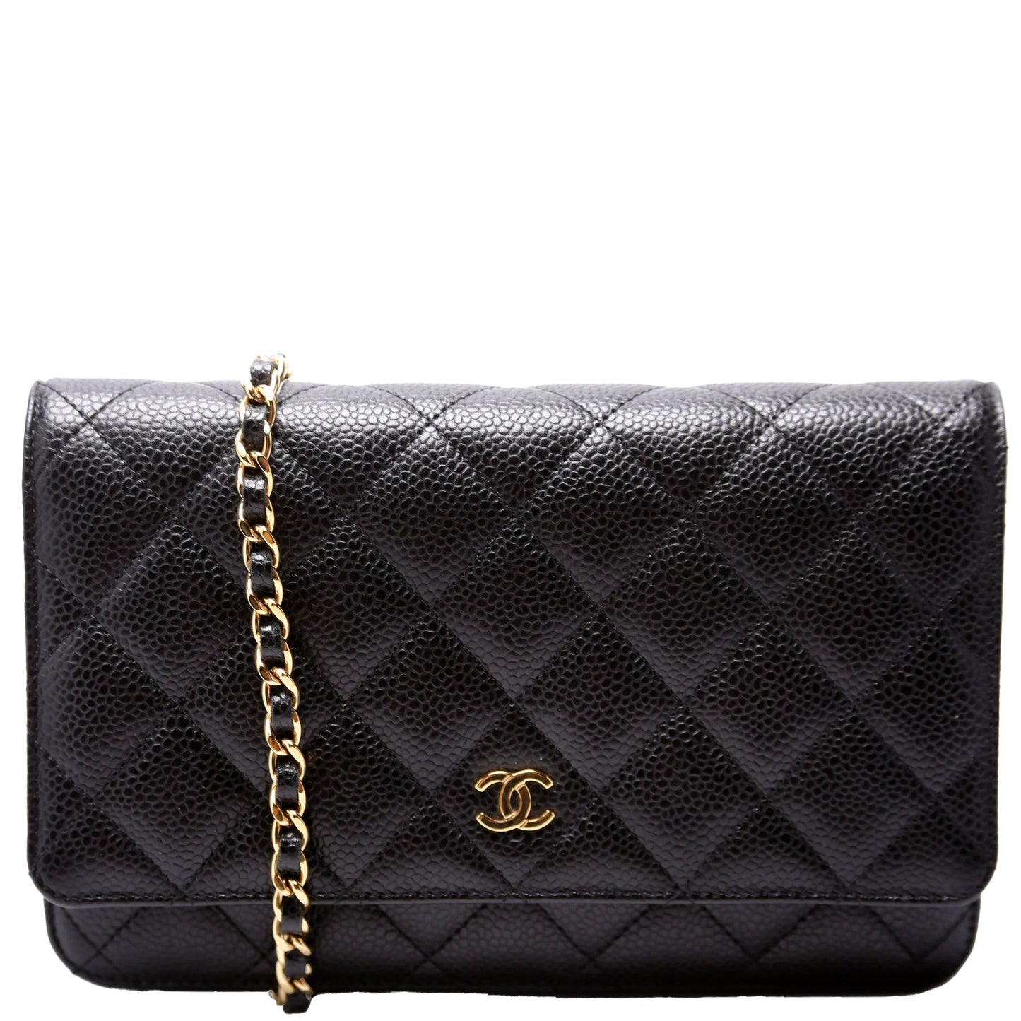 Chanel WOC Classic Quilted Caviar RFID Black Bag