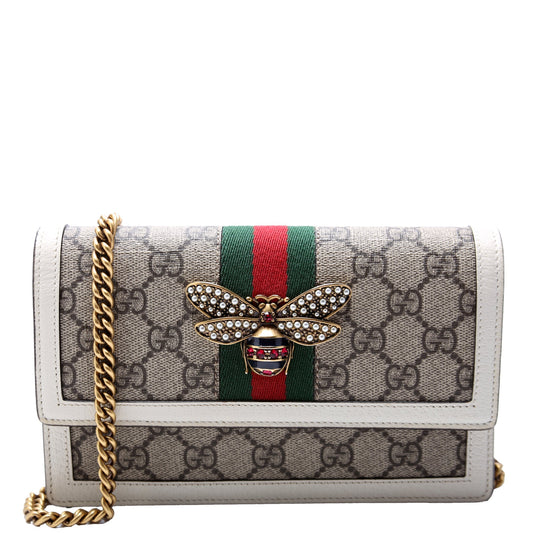 Gucci TRADE 476079 Queen Margaret WOC Cream Bag