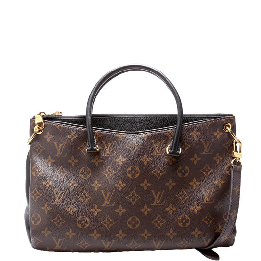 Louis Vuitton Pallas Tote Monogram Leather Side