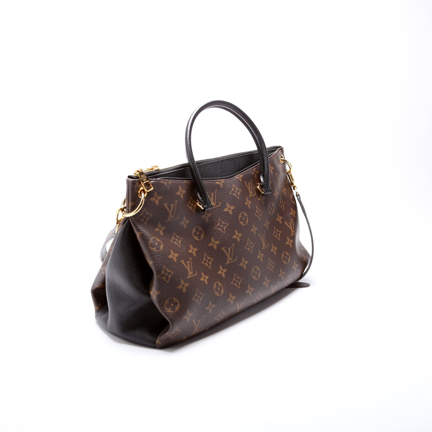 Louis Vuitton Pallas Tote Monogram Leather Side