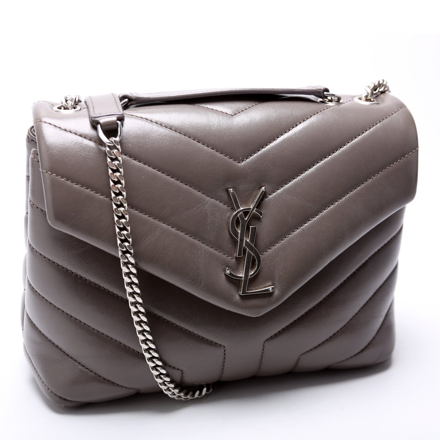 Saint Laurent LouLou Satchel Small 494699 Grey Bag