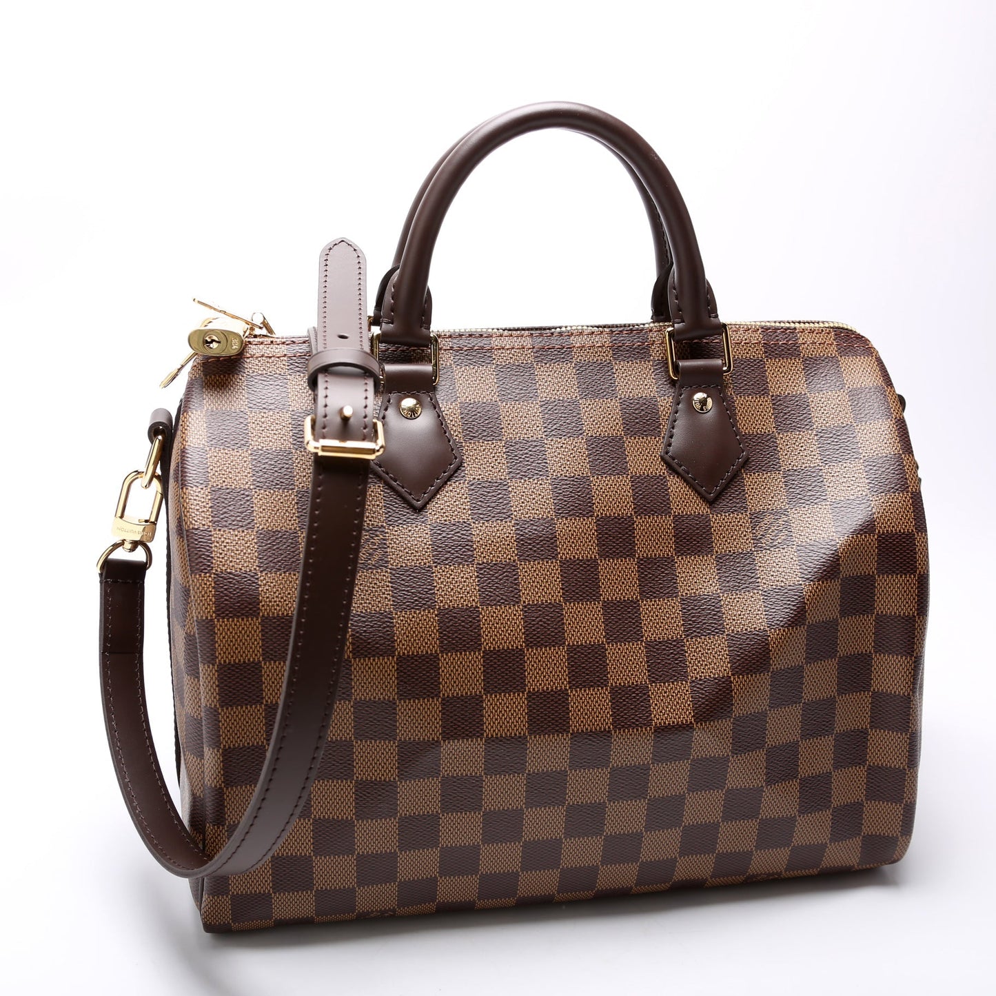 Louis Vuitton Speedy 30 Bandouliere Damier Ebene