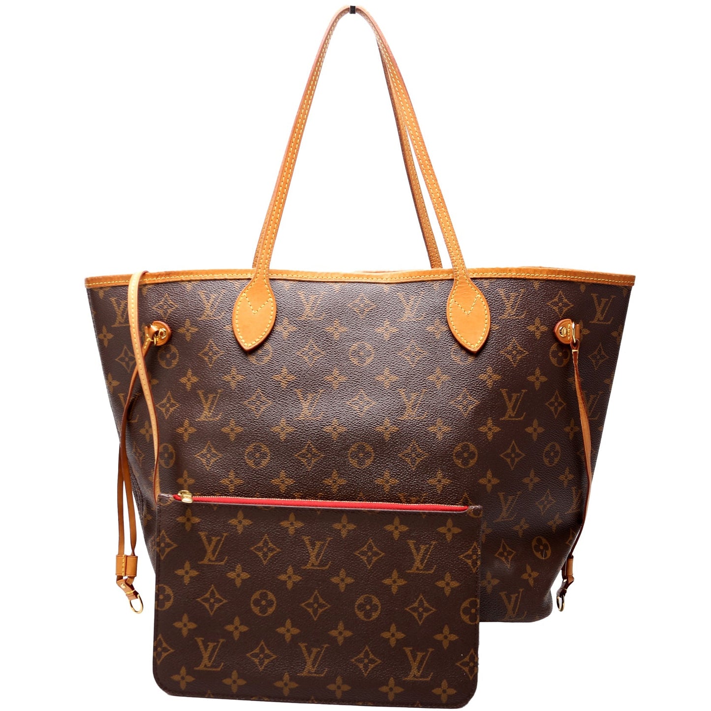 Louis Vuitton Neverfull W/Wallet MM Monogram