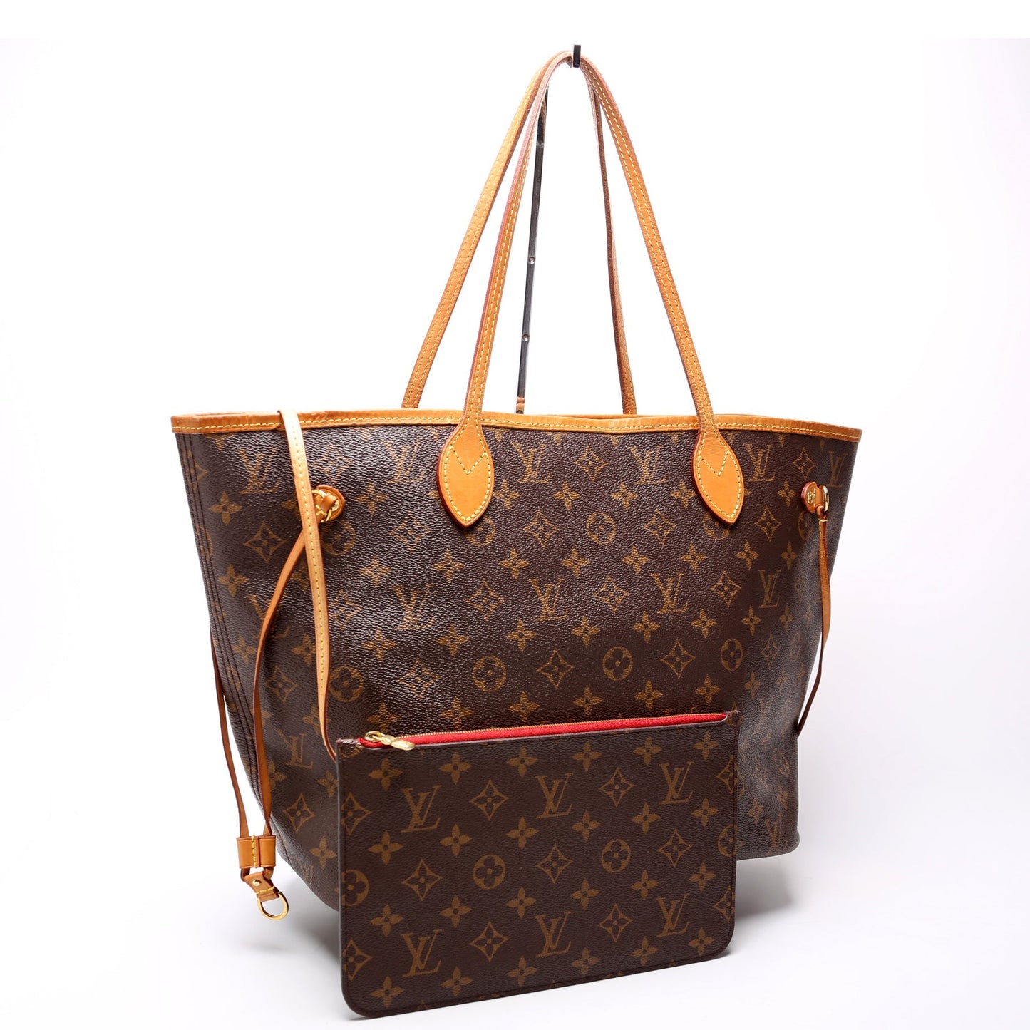 Louis Vuitton Neverfull W/Wallet MM Monogram