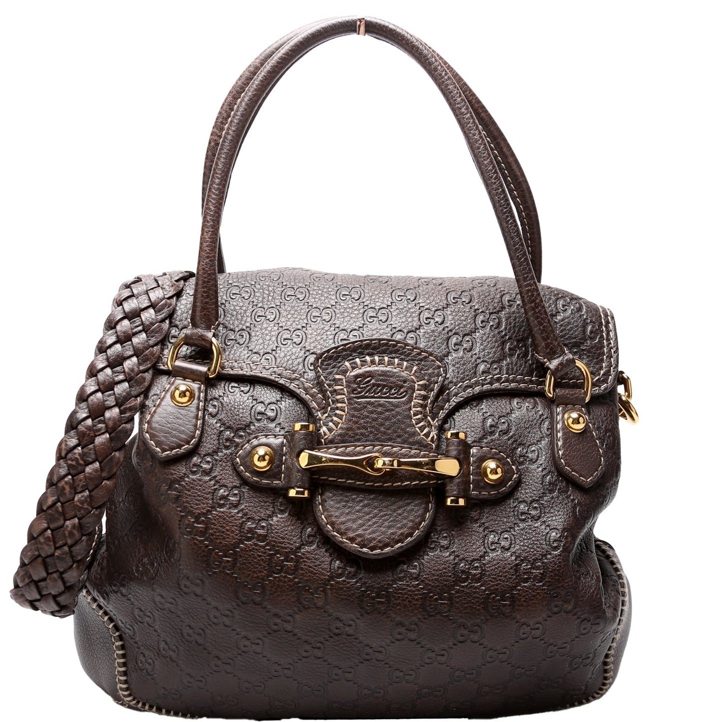 Gucci 223959 New Pelham Satchel Brown Bag