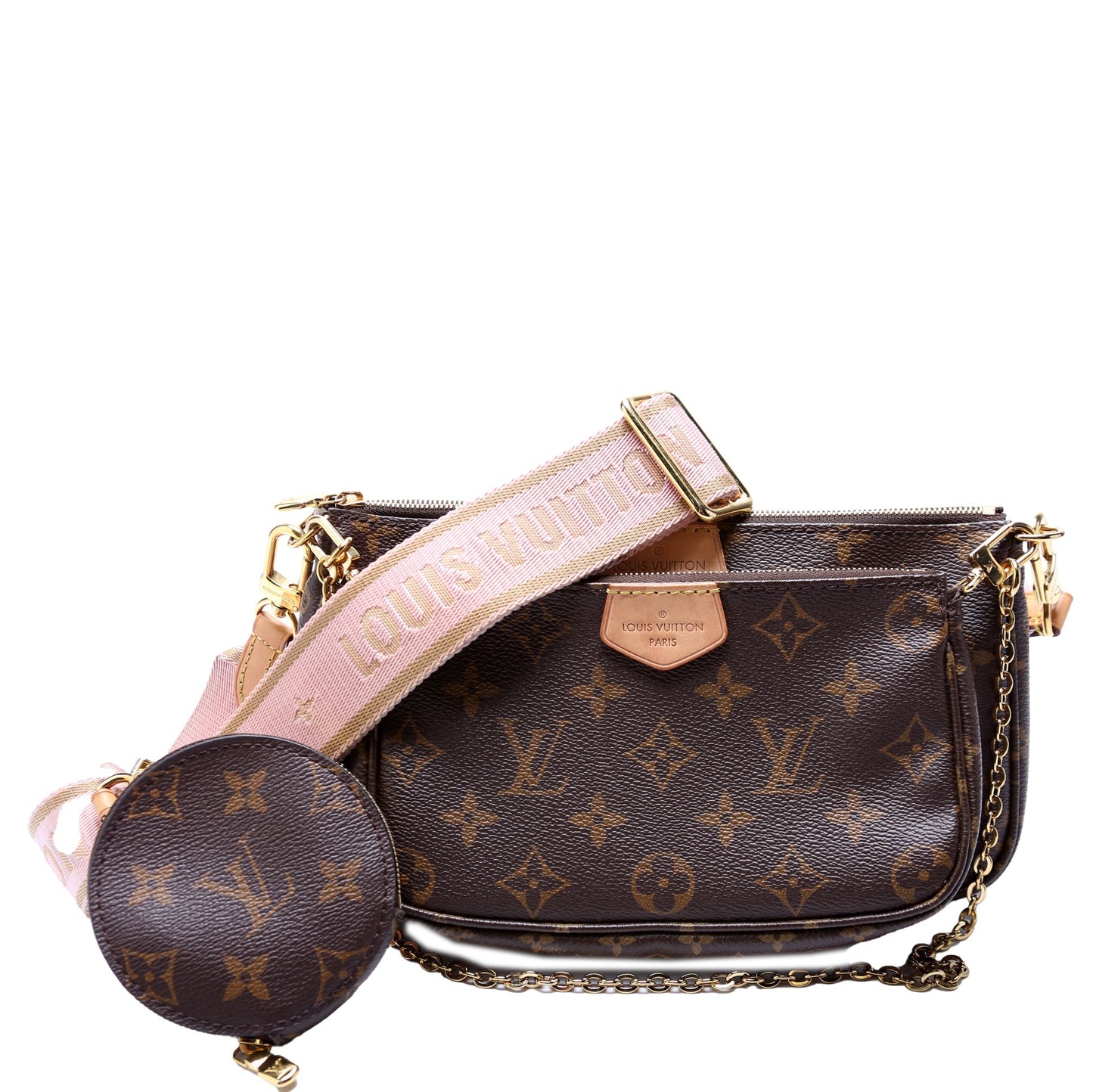 Louis Vuitton Multi Pochette Monogram Pink