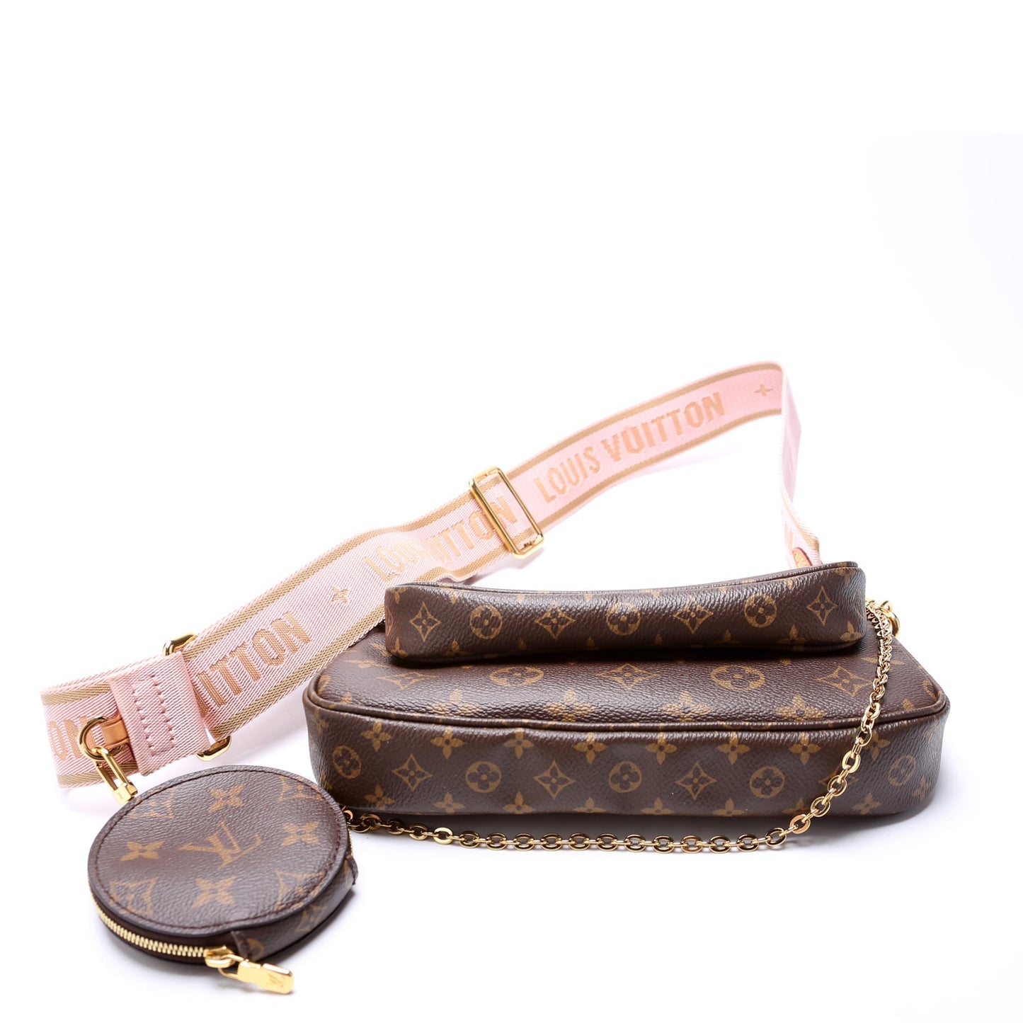 Louis Vuitton Multi Pochette Monogram Pink