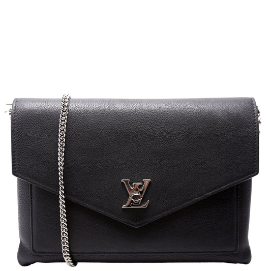 Louis Vuitton Mylockme Pochette Chain/Wristlet Black