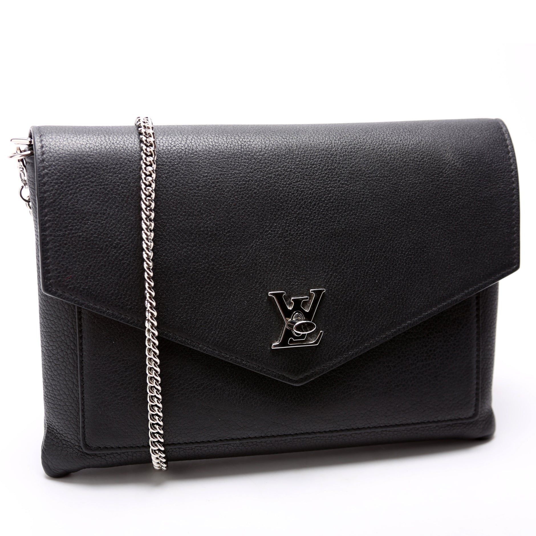 Louis Vuitton Mylockme Pochette Chain/Wristlet Black