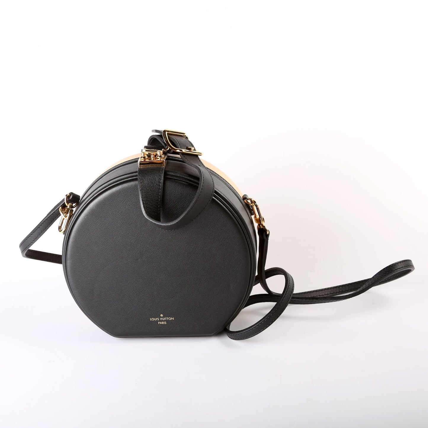 Louis Vuitton Petite Boite Chapeau Calfskin Tan/Black